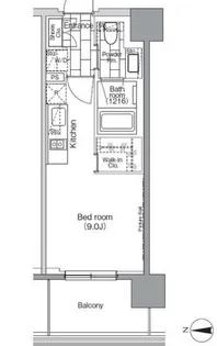 東京都港区芝浦2【マンション】の間取り