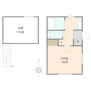 アールフラット中落合【1階】の間取り