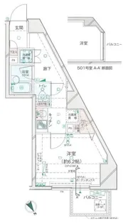 コンシェリア高井戸東【4階】の間取り