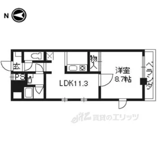 ヴァン・ウエスト【4階】の間取り