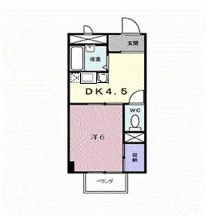 サクセスタウン岸岡 B【2階】の間取り