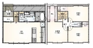 愛知県碧南市栄町1【一戸建】の間取り