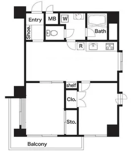 ライブ赤羽【10階】の間取り
