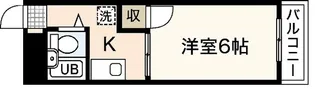 ウイング五日市駅前B棟【5階】の間取り