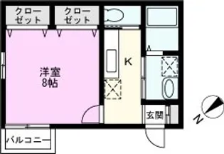 ヒューマンパレス南流山IV【1階】の間取り