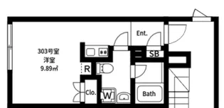 王子本町2丁目北棟【3階】の間取り