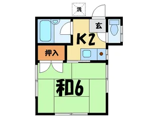 ハウス矢藤1【1階】の間取り