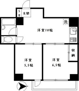 ラミアカーザ中野【4階】の間取り