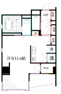 ベルジェンド三鷹ラ・ヴィエ【3階】の間取り
