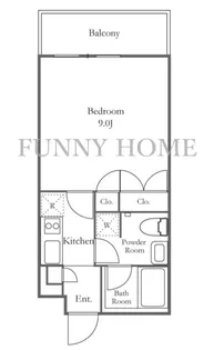 THE LUDLOW NAKAMEGURO【3階】の間取り
