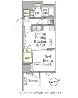 ザ パークハビオ神楽坂レジデンスSOUTH【10階】の間取り