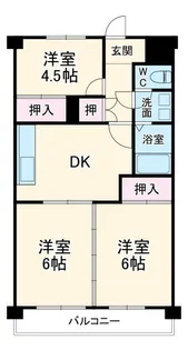 菊川サンハイツ【3階】の間取り