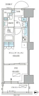 パークアクシス品川天王洲アイル【5階】の間取り