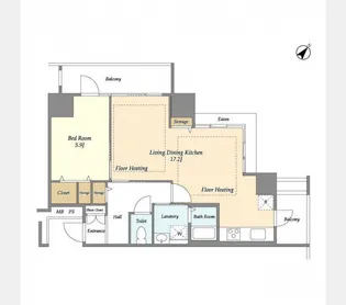 アクティ上池袋【10階】の間取り