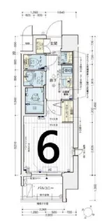 エステムコート大阪シティサイト【9階】の間取り