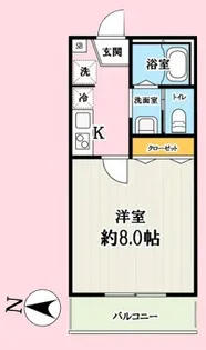 キャメルこの花土呂町【2階】の間取り