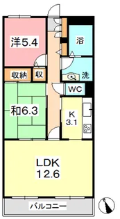 パークタウン茶屋町 A【1階】の間取り