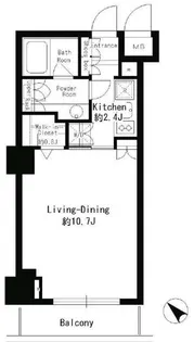 パークルージュ赤坂檜町【5階】の間取り