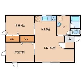 北海道旭川市末広一条5【一戸建】の間取り