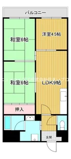 サンミネマツ【9階】の間取り