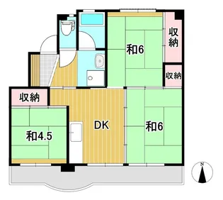 ビレッジハウス十王1号棟【1階】の間取り