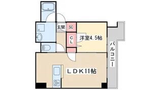 テラスレジデンス新大阪【8階】の間取り