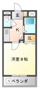 プロスパーハイツ古市【7階】の間取り