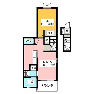 カルム ユイット【2階】の間取り