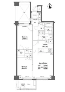 戸越銀座プレイス【2階】の間取り