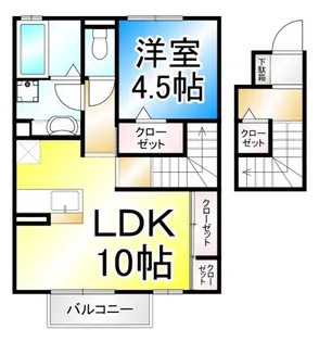 テトラ【2階】の間取り