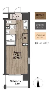 KATURA高崎【4階】の間取り