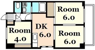 アップルビル【4階】の間取り