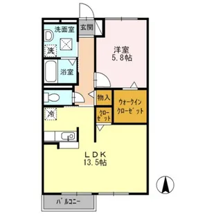 トリヴァンベール・鷹取【3階】の間取り