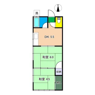 上村荘 2【2階】の間取り