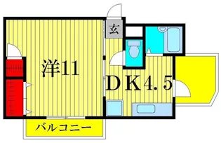 明和コーポ【5階】の間取り