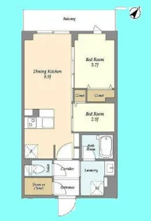 KDXレジデンス田園調布南【3階】の間取り