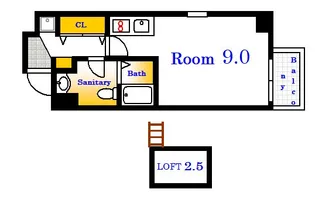 ファンタジービル【3階】の間取り