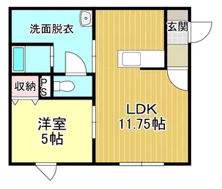 クローバーハウスIV【2階】の間取り