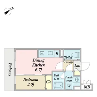 Strada平和台【1階】の間取り