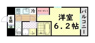 エスリード中之島ザ・コア【9階】の間取り