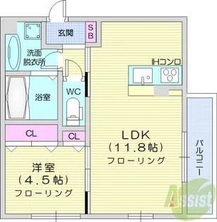 Hallgreen【1階】の間取り