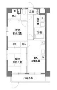 カスタリア新宿7丁目【3階】の間取り