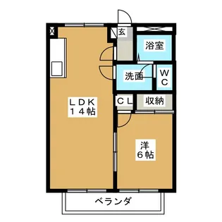 メゾンフォーラム【2階】の間取り