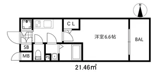 エスリード神戸ラ・コスタ【7階】の間取り