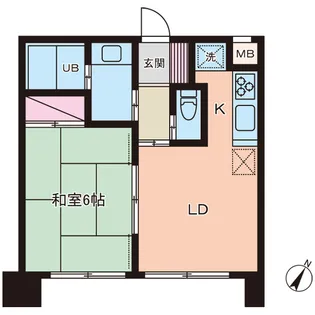 朝日パリオ板橋富士見台【1階】の間取り