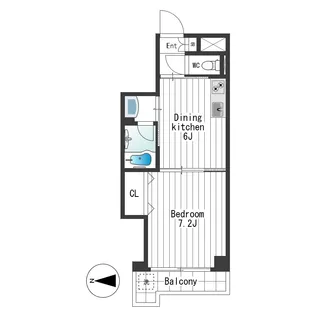三ツ木富士見町マンション【5階】の間取り
