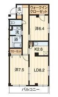 フォブール銀河【2階】の間取り