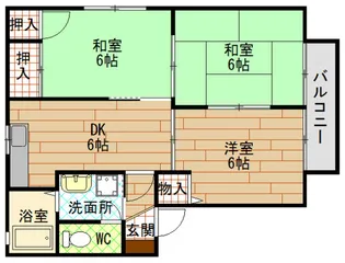 ディアス西原【2階】の間取り