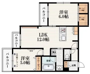 ブリランテ北沢【2階】の間取り
