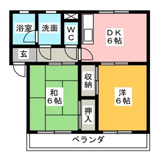 マンションコクボ【1階】の間取り